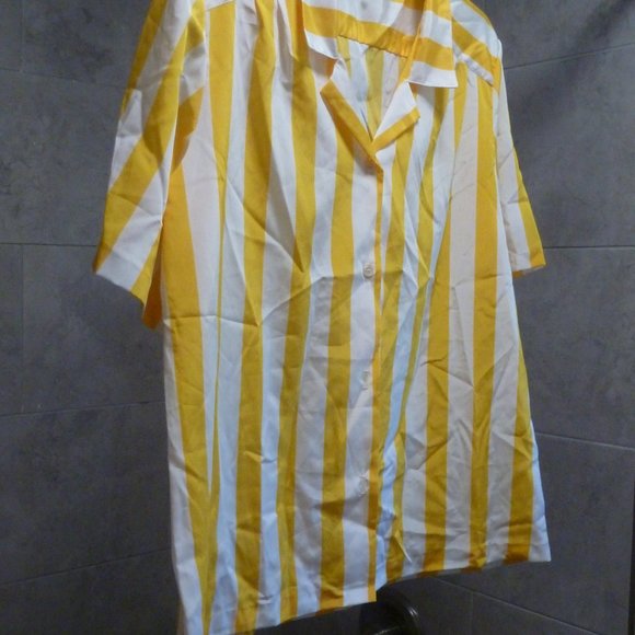 Vintage RRRRRuss Women's Collared Striped Button Up Blouse Size 12 US - Picture 11 of 11